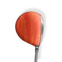 Fairway Wood / Hybrid Left Handed Vietnam Tiger Stripe Elite Orange Vinyl Wrap Skin