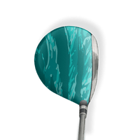 Fairway Wood / Hybrid Left Handed Vietnam Tiger Stripe Elite Tiffany Blue Vinyl Wrap Skin