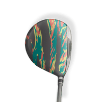 Fairway Wood / Hybrid Left Handed Vietnam Tiger Stripe Fiesta Vinyl Wrap Skin