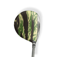 Fairway Wood / Hybrid Left Handed Vietnam Tiger Stripe Jungle Vinyl Wrap Skin