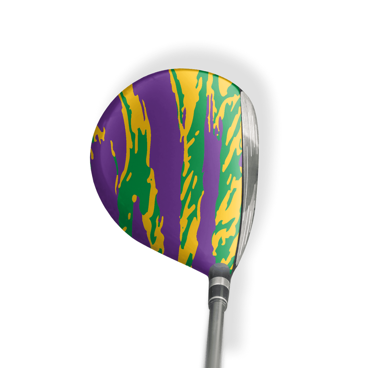Fairway Wood / Hybrid Left Handed Vietnam Tiger Stripe Mardi Gras Vinyl Wrap Skin