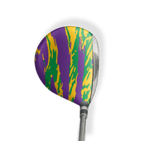 Fairway Wood / Hybrid Left Handed Vietnam Tiger Stripe Mardi Gras Vinyl Wrap Skin