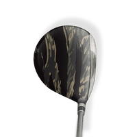 Fairway Wood / Hybrid Left Handed Vietnam Tiger Stripe Militant Charcoal Vinyl Wrap Skin