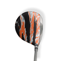 Fairway Wood / Hybrid Left Handed Vietnam Tiger Stripe Orange Tiger Vinyl Wrap Skin