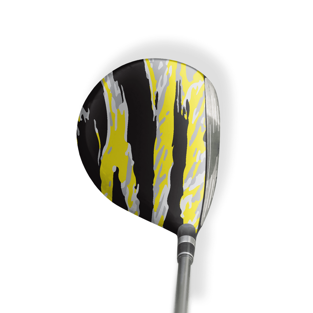 Fairway Wood / Hybrid Left Handed Vietnam Tiger Stripe Yellow Tiger Vinyl Wrap Skin