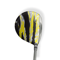 Fairway Wood / Hybrid Left Handed Vietnam Tiger Stripe Yellow Tiger Vinyl Wrap Skin