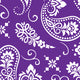 Bandana Purple & White