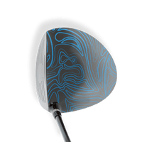 Driver Right Handed Damascus Blue Vinyl Wrap Skin