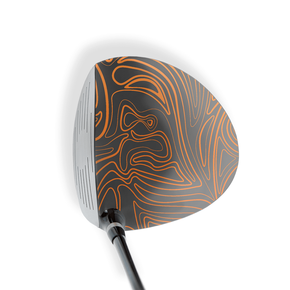 Driver Right Handed Damascus Orange Vinyl Wrap Skin