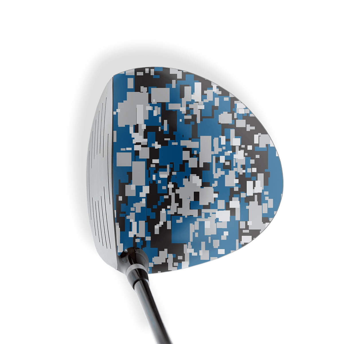 Driver Right Handed Digital Blue Tiger Vinyl Wrap Skin