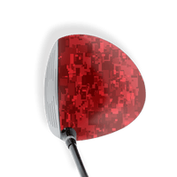 Driver Right Handed Digital Elite Red Vinyl Wrap Skin