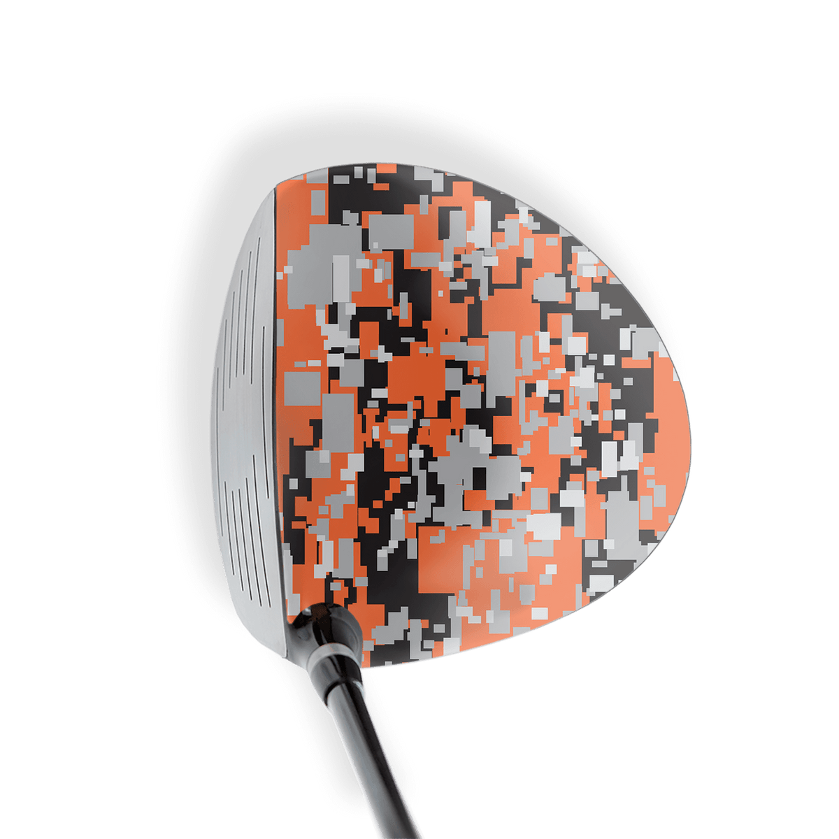 Driver Right Handed Digital Orange Tiger Vinyl Wrap Skin