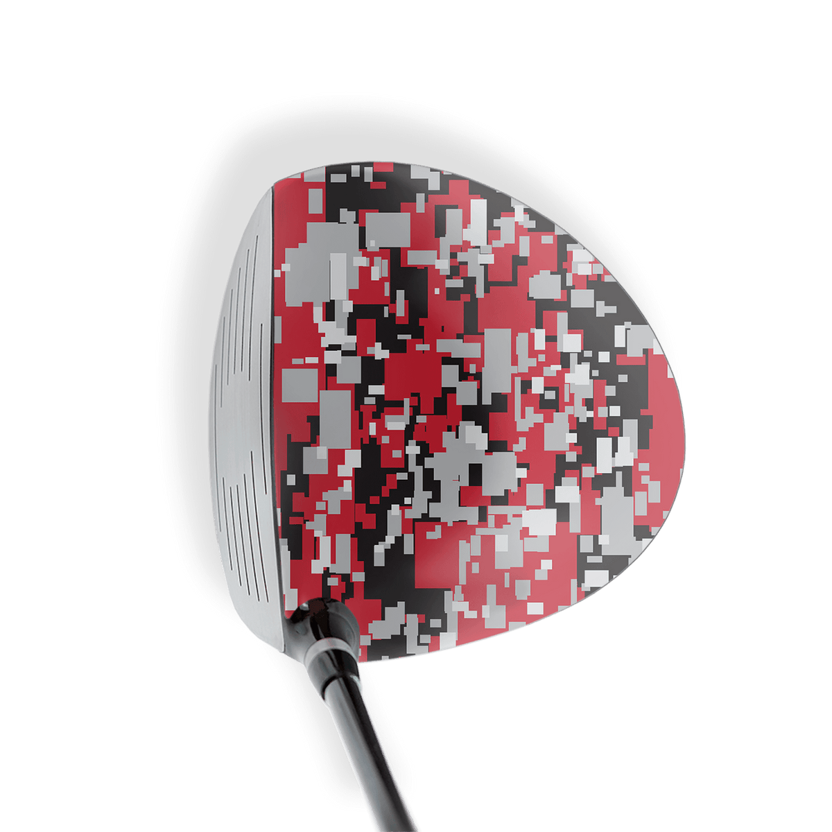 Driver Right Handed Digital Red Tiger Vinyl Wrap Skin