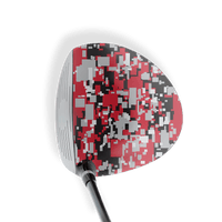 Driver Right Handed Digital Red Tiger Vinyl Wrap Skin