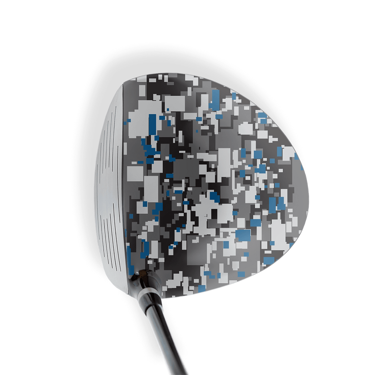 Driver Right Handed Digital Urban Blue Vinyl Wrap Skin