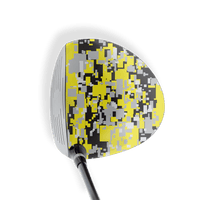Driver Right Handed Digital Yellow Tiger Vinyl Wrap Skin