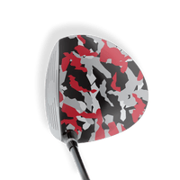 Driver Right Handed Erratic Red Tiger Vinyl Wrap Skin