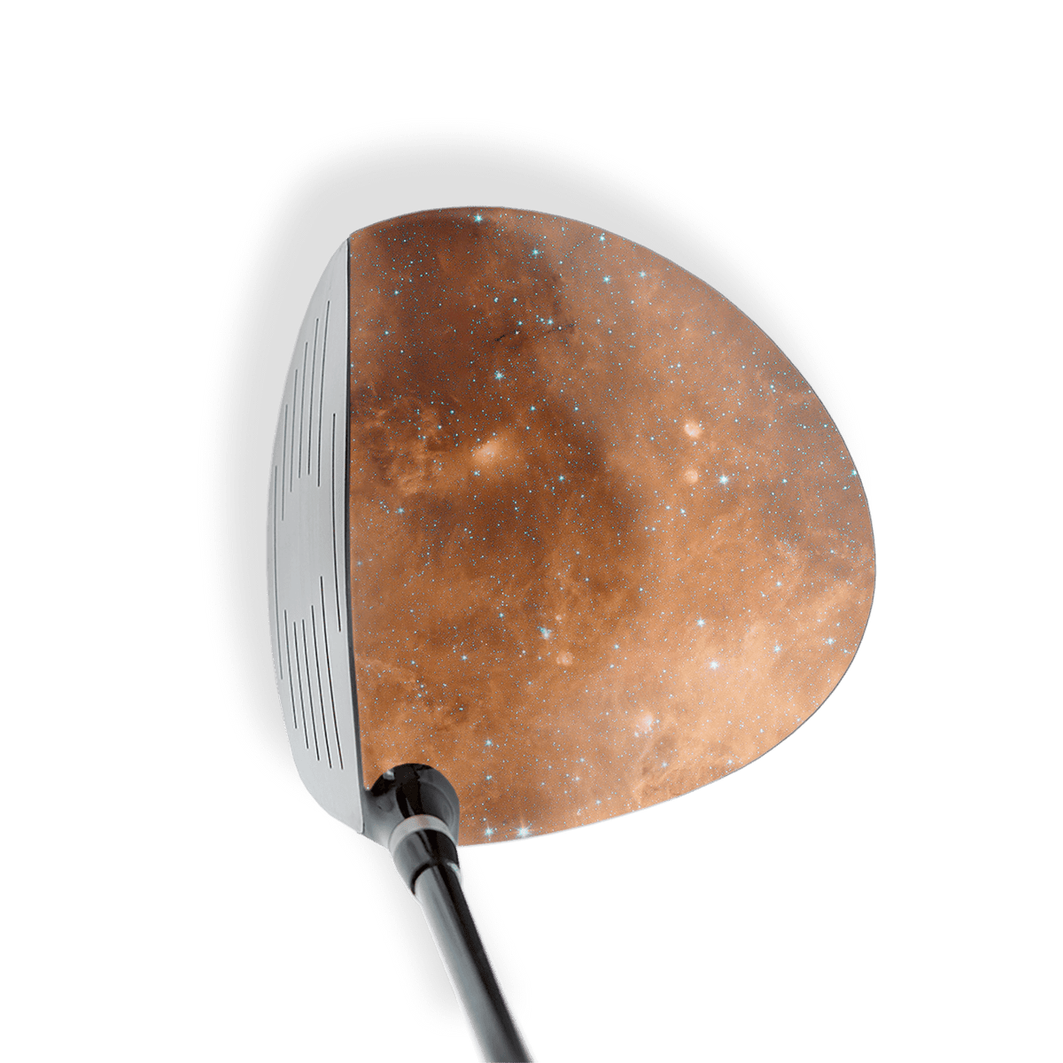 Driver Right Handed Galaxy Orange Nebula Vinyl Wrap Skin