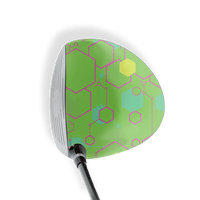 Driver Right Handed Hex DNA Magenta Lime Vinyl Wrap Skin