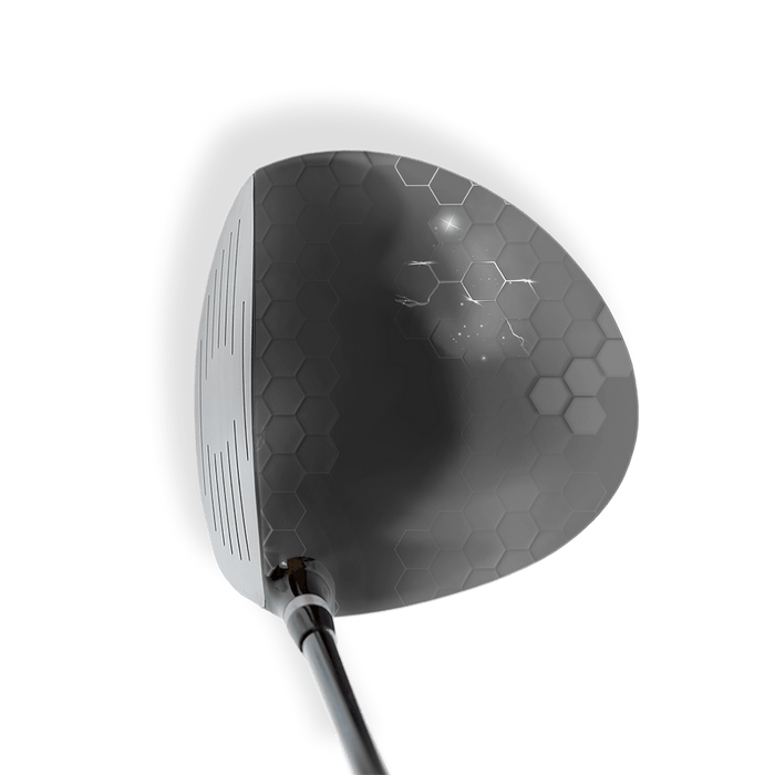 Driver Right Handed Hex Electric Black Vinyl Wrap Skin