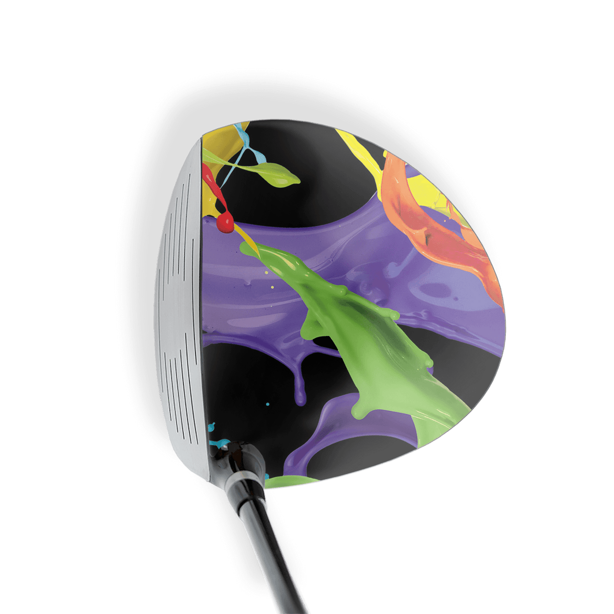 Driver Right Handed Paint Splatter Black Vinyl Wrap Skin