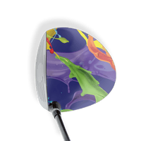 Driver Right Handed Paint Splatter Blue Vinyl Wrap Skin