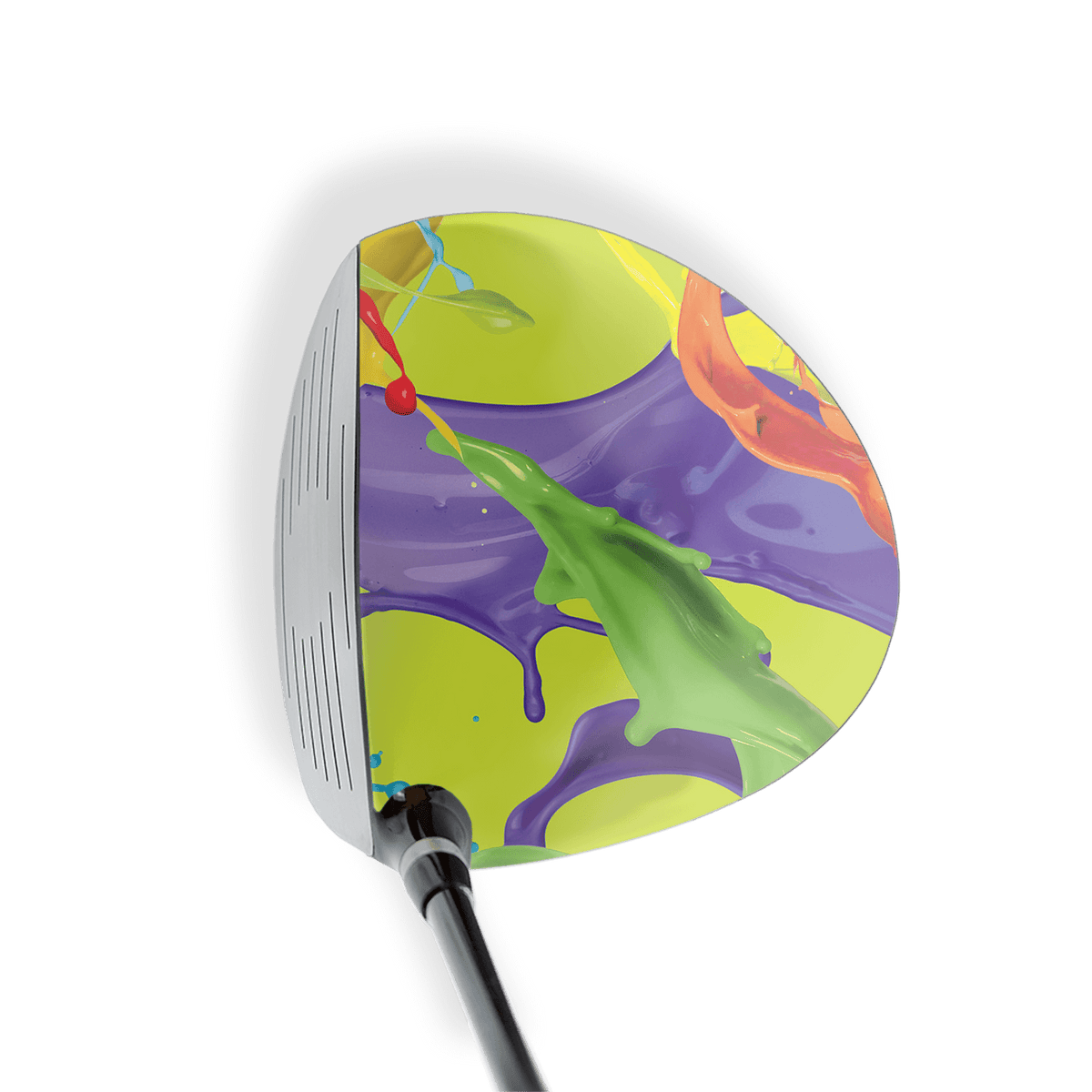 Driver Right Handed Paint Splatter Lime Vinyl Wrap Skin