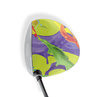 Driver Right Handed Paint Splatter Lime Vinyl Wrap Skin