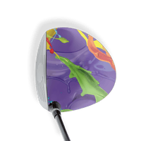 Driver Right Handed Paint Splatter Purple Vinyl Wrap Skin