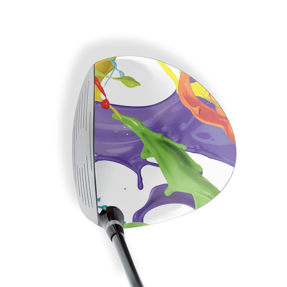 Driver Right Handed Paint Splatter White Vinyl Wrap Skin
