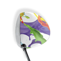 Driver Right Handed Paint Splatter White Vinyl Wrap Skin