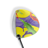 Driver Right Handed Paint Splatter Yellow Vinyl Wrap Skin