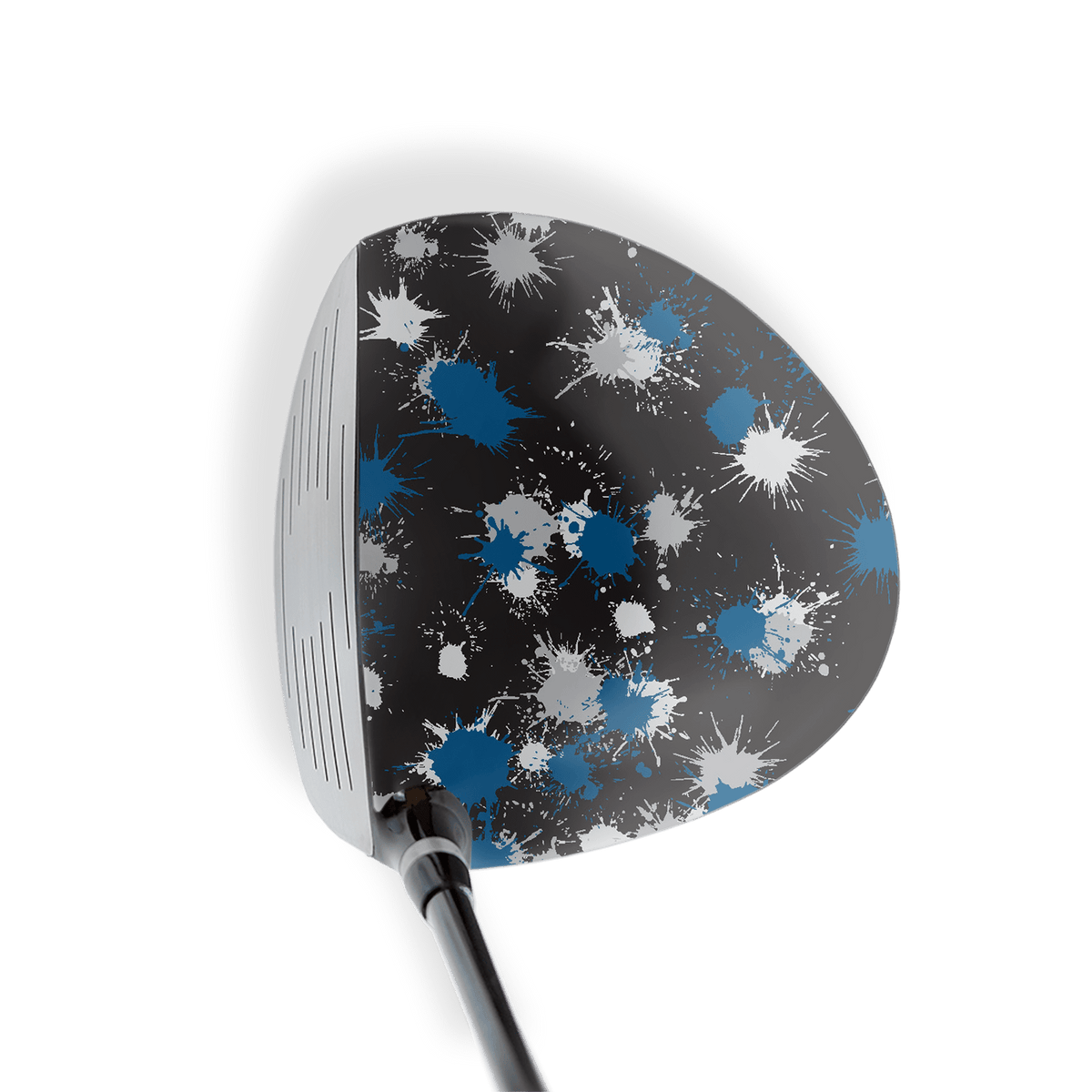 Driver Right Handed Paintball Blue Tiger Vinyl Wrap Skin