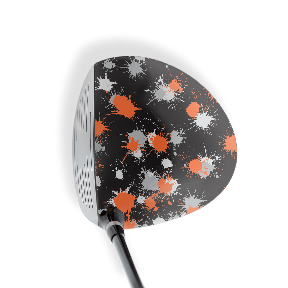 Driver Right Handed Paintball Orange Tiger Vinyl Wrap Skin