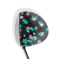 Driver Right Handed Paintball Tiffany Blue Tiger Vinyl Wrap Skin