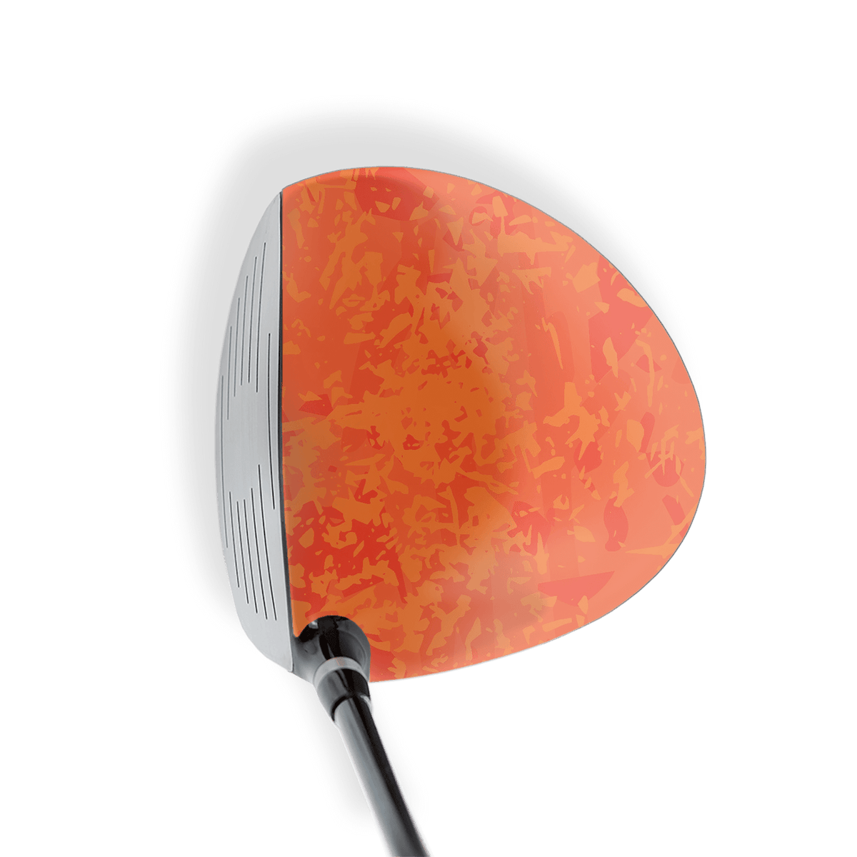 Driver Right Handed Party Popper Elite Orange Vinyl Wrap Skin