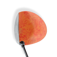 Driver Right Handed Party Popper Elite Orange Vinyl Wrap Skin