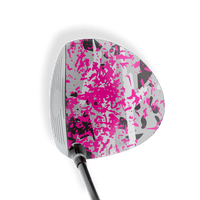 Driver Right Handed Party Popper Magenta Tiger Vinyl Wrap Skin