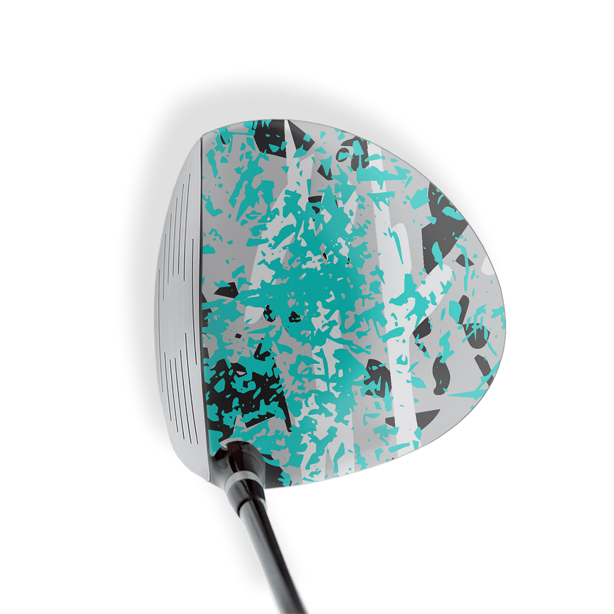 Driver Right Handed Party Popper Tiffany Blue Tiger Vinyl Wrap Skin
