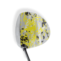 Driver Right Handed Party Popper Yellow Tiger Vinyl Wrap Skin