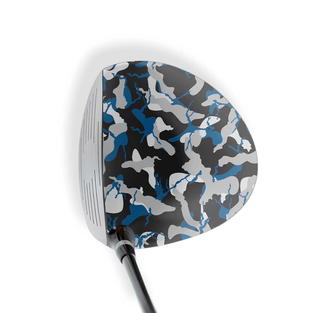 Driver Right Handed Ragged Blue Tiger Vinyl Wrap Skin