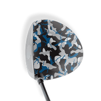 Driver Right Handed Ragged Blue Tiger Vinyl Wrap Skin
