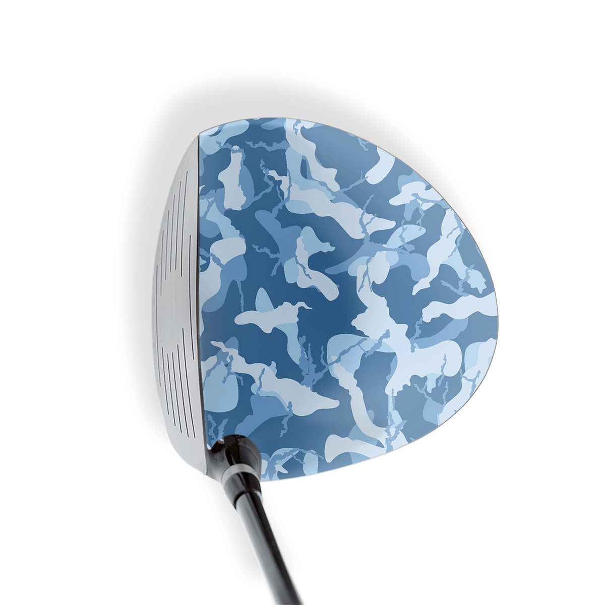 Driver Right Handed Ragged Cool Blue Vinyl Wrap Skin