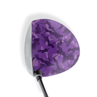 Driver Right Handed Ragged Elite Purple Vinyl Wrap Skin
