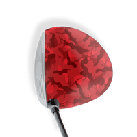 Driver Right Handed Ragged Elite Red Vinyl Wrap Skin