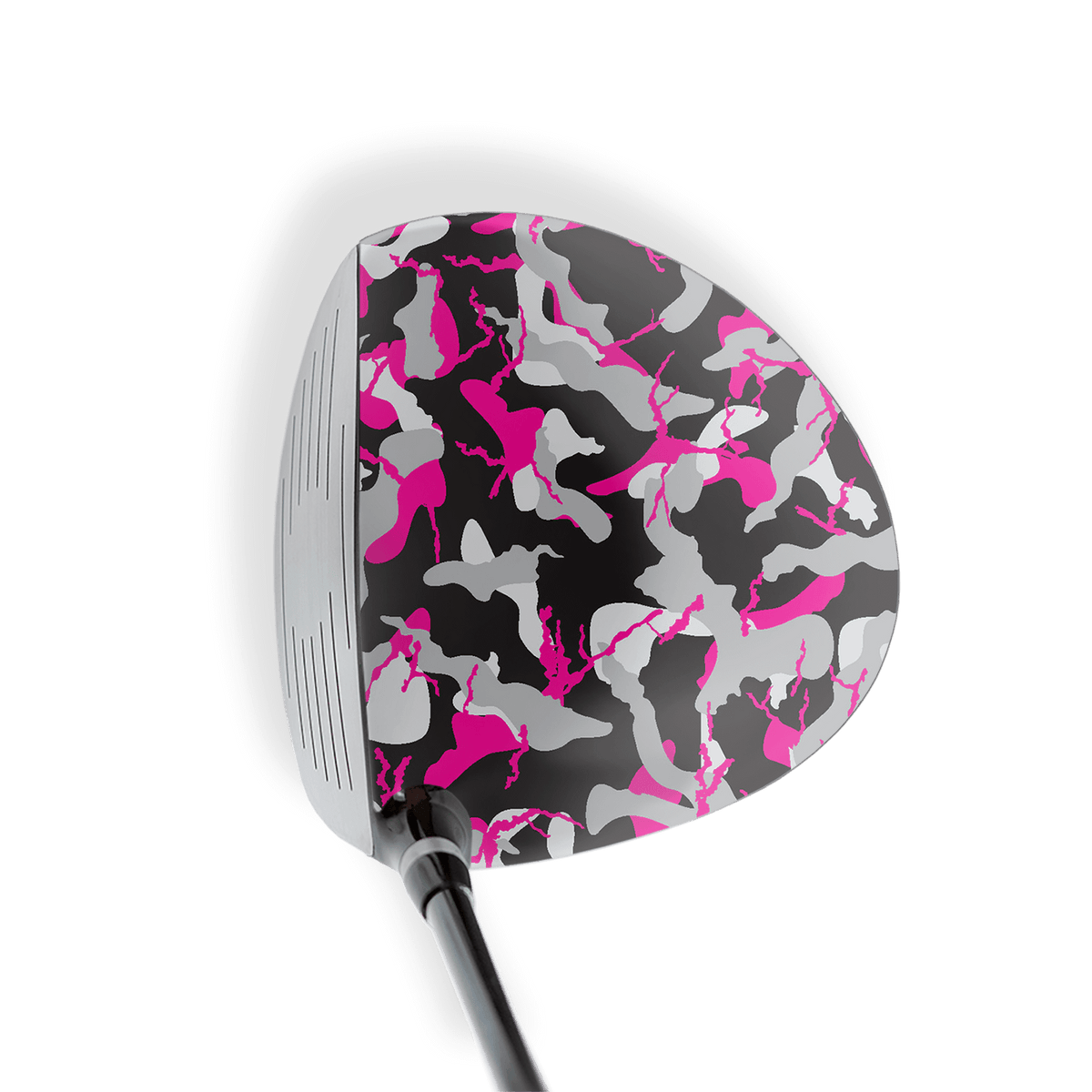 Driver Right Handed Ragged Magenta Tiger Vinyl Wrap Skin