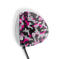 Driver Right Handed Ragged Magenta Tiger Vinyl Wrap Skin