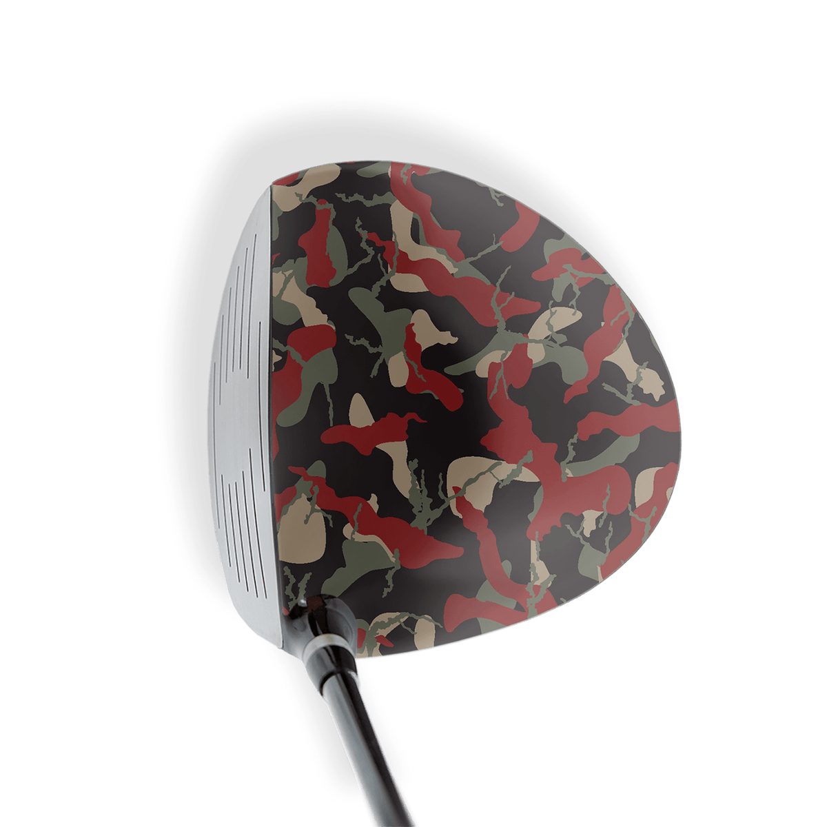 Driver Right Handed Ragged Militant Red Vinyl Wrap Skin