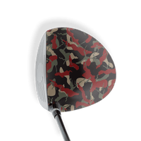 Driver Right Handed Ragged Militant Red Vinyl Wrap Skin