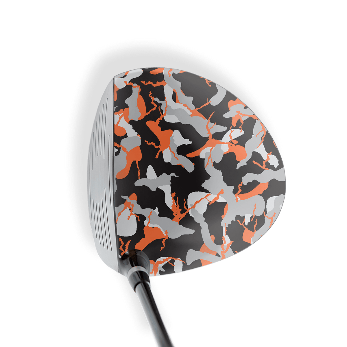Driver Right Handed Ragged Orange Tiger Vinyl Wrap Skin